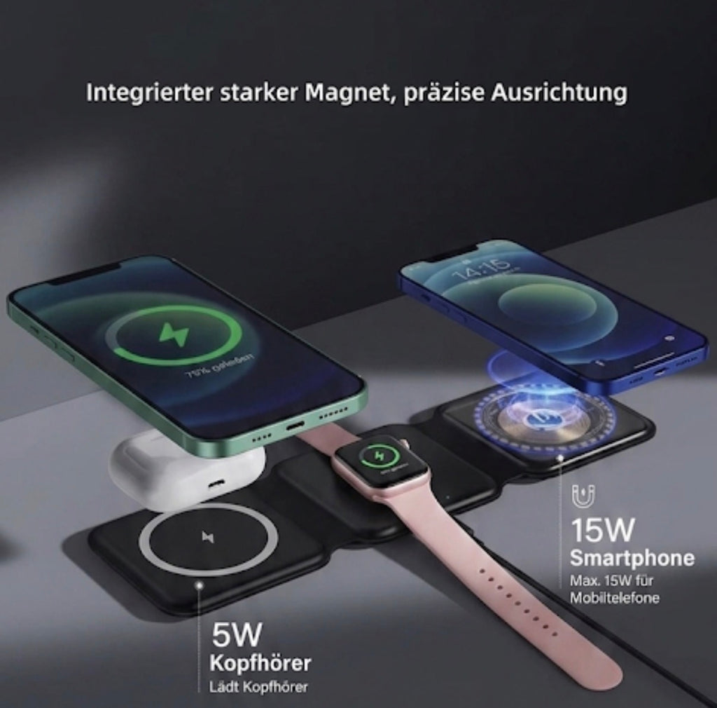 Zonix™ 3-in-1 Magnet-Ladestation⁠