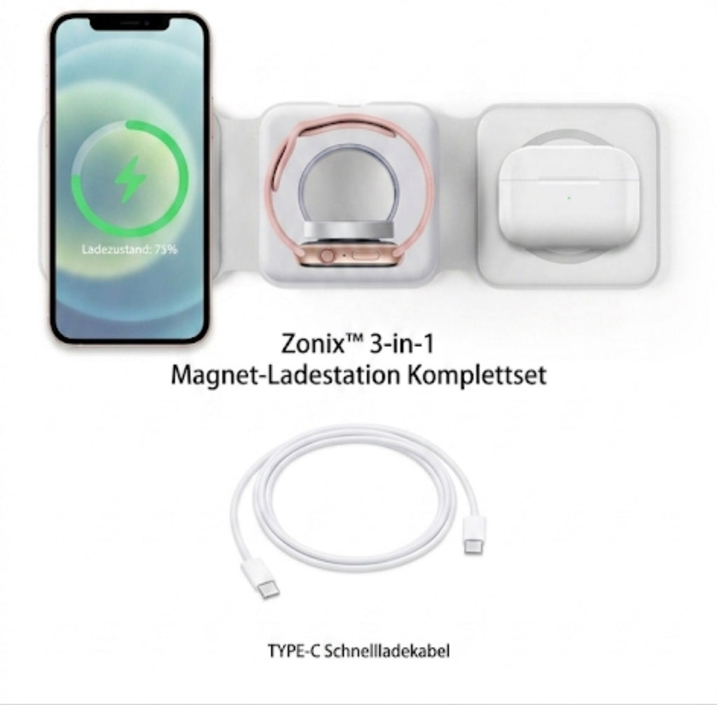 Zonix™ 3-in-1 Magnet-Ladestation⁠