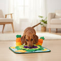 Zonix Schnüffelteppich für Hunde mit Karotten-Spielzeug aus weichem Fleece für langsames Fressen und Beschäftigung